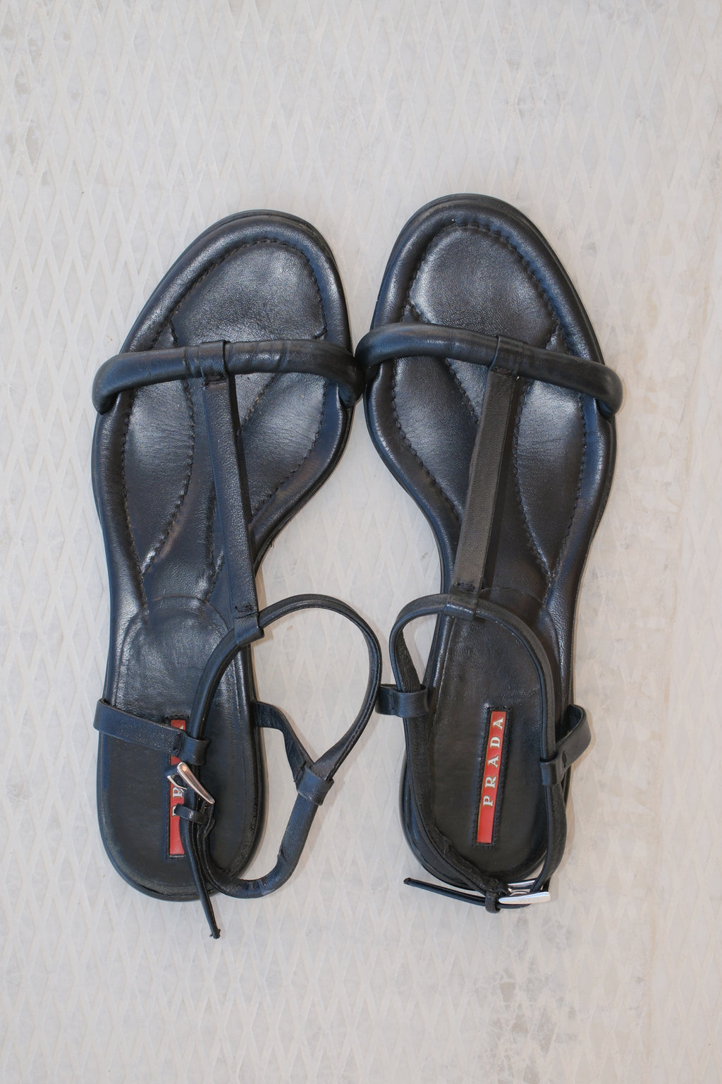 Prada leather sandals