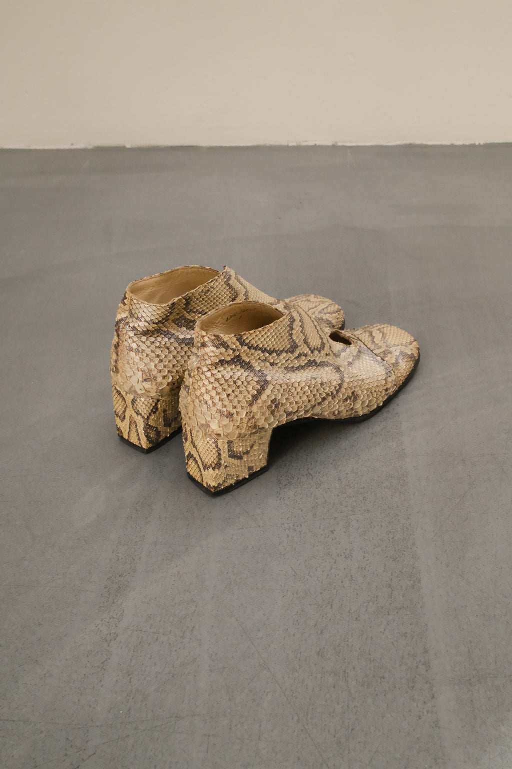 Loewe python loafers 1960s (price upon request)