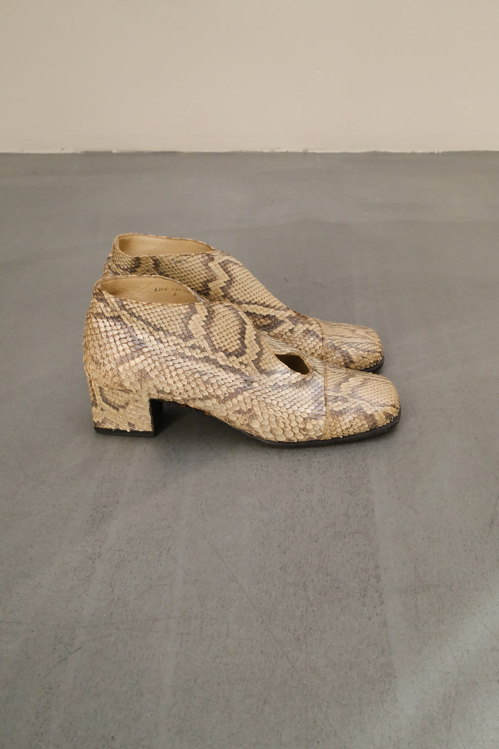 Loewe python loafers 1960s (price upon request)