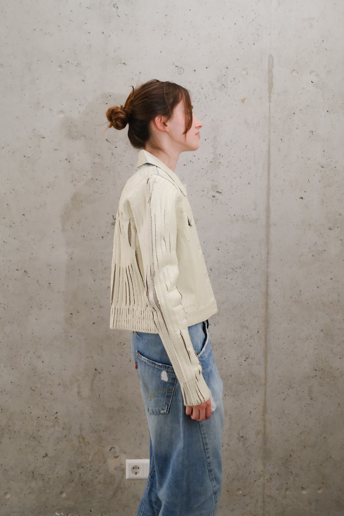Diesel denim knit jacket